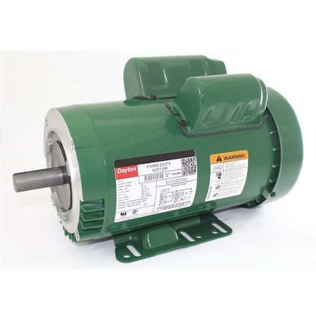 Capacitor-Start/Run High Torque Farm Duty Motor, 2 HP, 115/230V AC Voltage, 145TC Frame