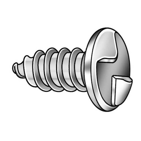 Tamper Resistant Screw, 3/4 in, Plain Finish, 18-8 Stainless Steel, Round Head One-Way Drive, 50 PK