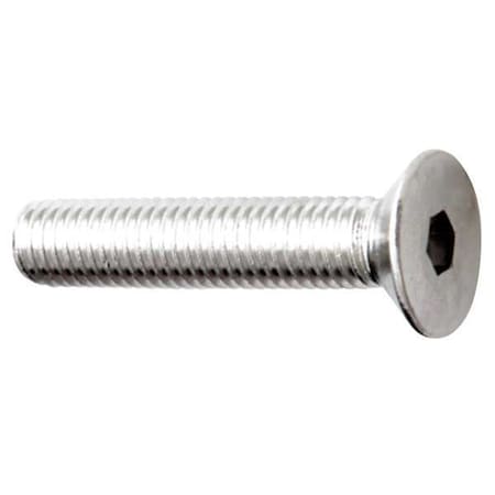 3/8"-16 Socket Head Cap Screw, Flat, NL-19 18-8 Stainless Steel, 1-1/4 in Length, 25 PK