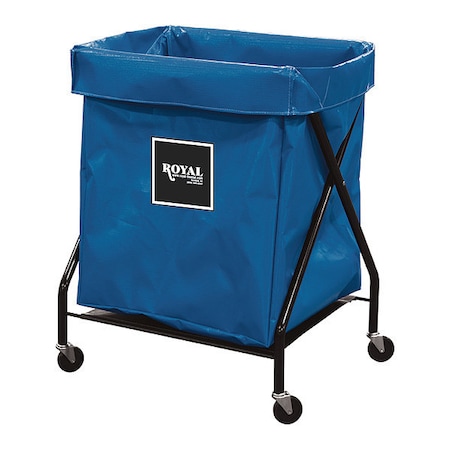 X-Frame Cart,8 Bu,Blue Vinyl