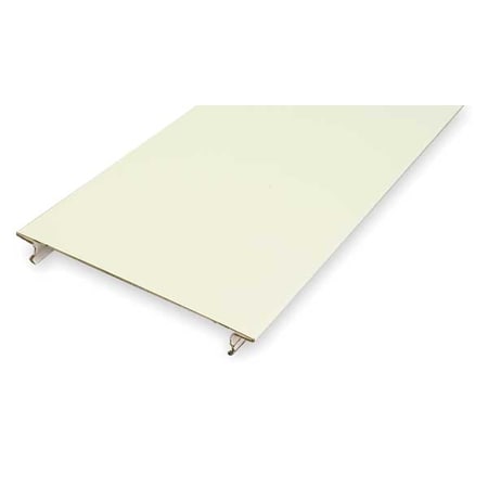 Cover Plate Raceway, 4000 Series, 4-3/4 in W, 1/4 in H, 5 ft L, Ivory