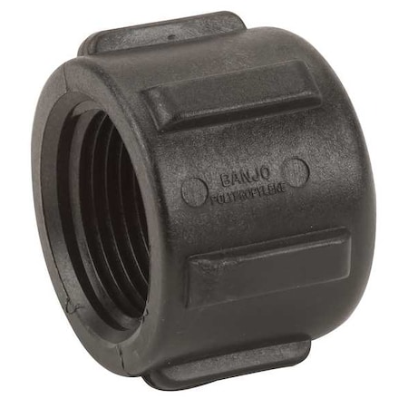 Cap, Polypropylene, 1", Schedule 80, 300 psi Max Pressure