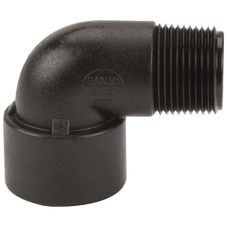 90 Degree Street Elbow, Polypropylene, 1", Schedule 80, 300 psi Max Pressure