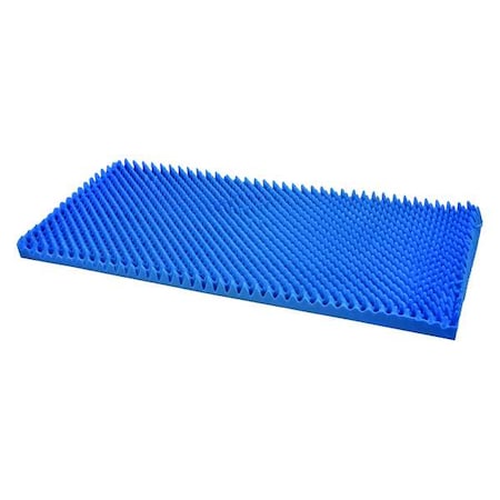 Bed Pad, 78inLx56inW, Blue, Foam