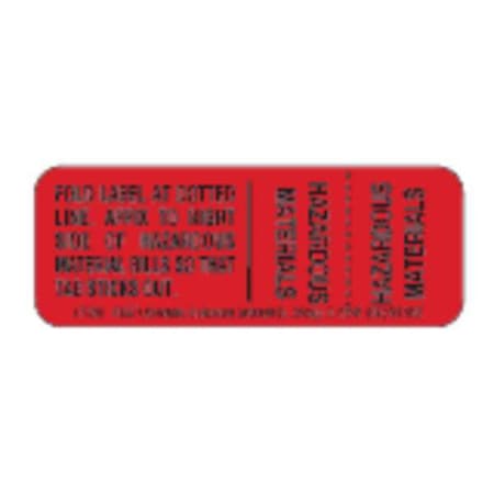 Hazmat Shipping Lbl,3in,Paper,500, PK500