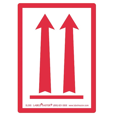 Arrows Lbl, 2-15-1/8in, Polypro, 500, PK500