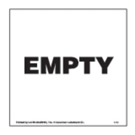Empty Lbl, 152mmx152mm, Ppr, Blck/White, 500