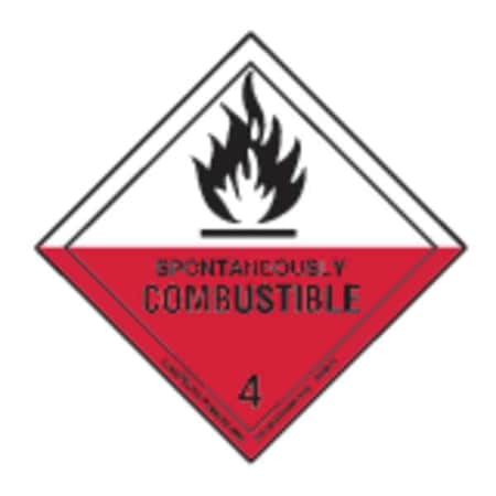 Spontaneous Combust Lbl,100mmx100mm,500, HML21