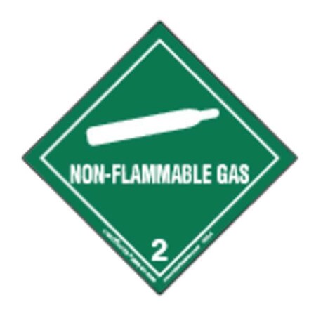 Non-Flammable Gas Label,100mmx100mm,500