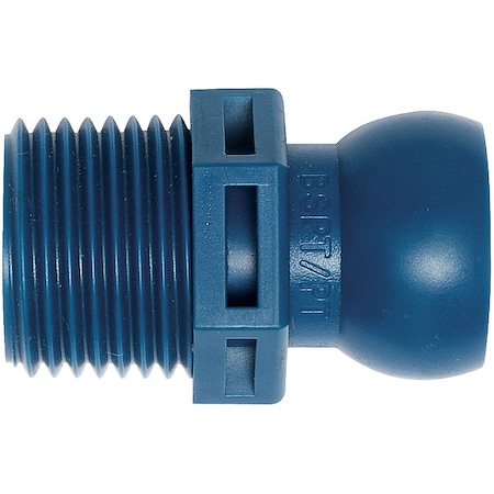 BSPT Connector,1/2 In,PK4