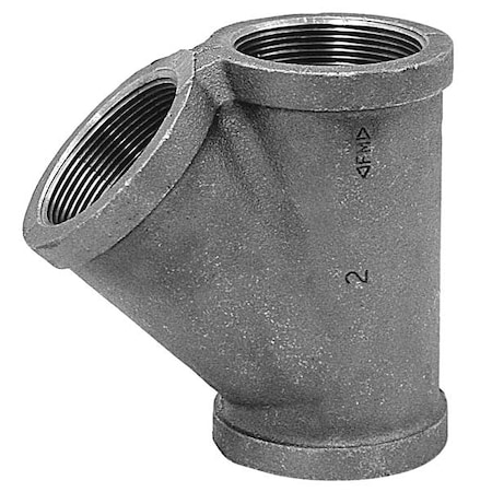 Wye Wye, 1-1/4" Pipe, FNPT, Malleable Iron, Class 150