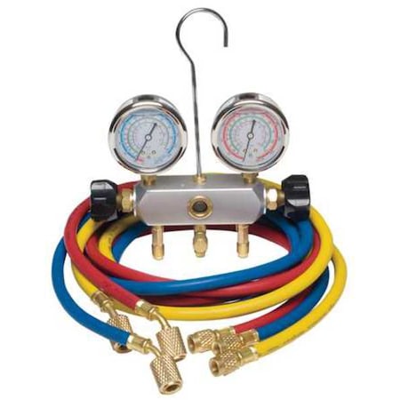 Manifold Gauge Set, 2 Valve,3 Hoses