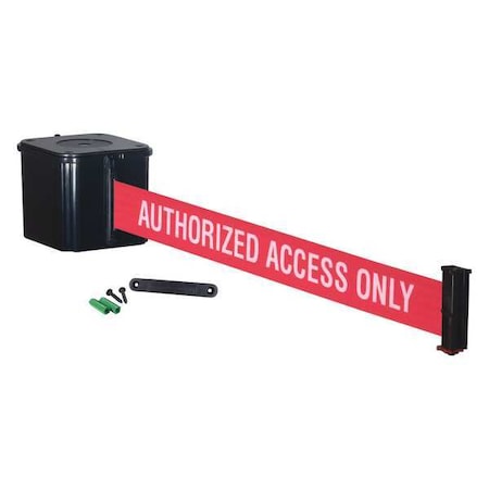 Retractable Belt Barrier,Black,20 ft.