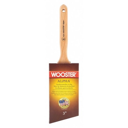 3" Angle Sash Firm, Micro Tip Bristle, Paint Brush, Wood Handle