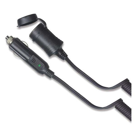 Cigarette Lighter Adapter,Coiled Cord