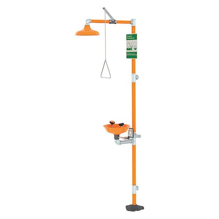 Drench Shower with Face/Eyewash,Plastic
