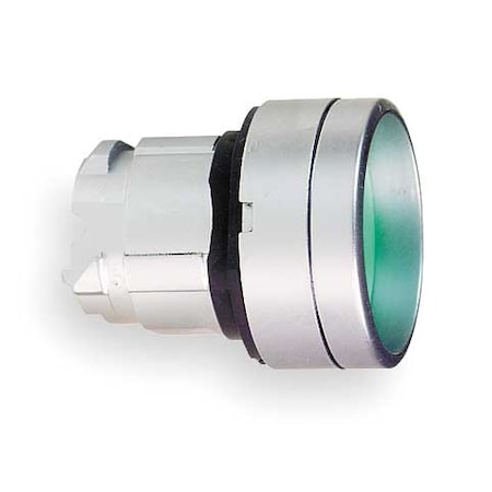 Push Button Operator, Recessed, Momentary Action, Not Applicable Release, Non-Illuminated, Green