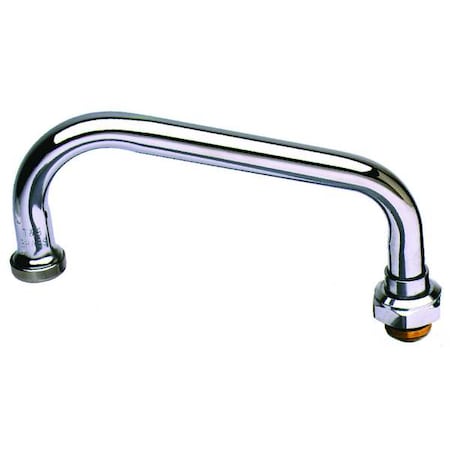 Spout, Faucet, Brass, Length 12 In
