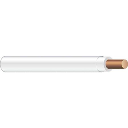 THHN Building Wire, Copper, 12 AWG, 1C, White, Solid, 1000 ft