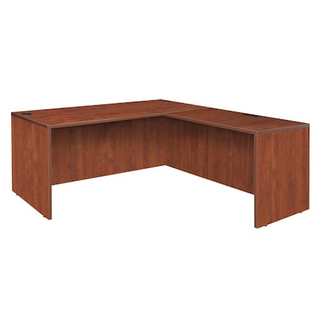 L Shaped Desk L-Desk Shell, 30" D X 29" H, 60" W X Melamine Laminate, Cherry
