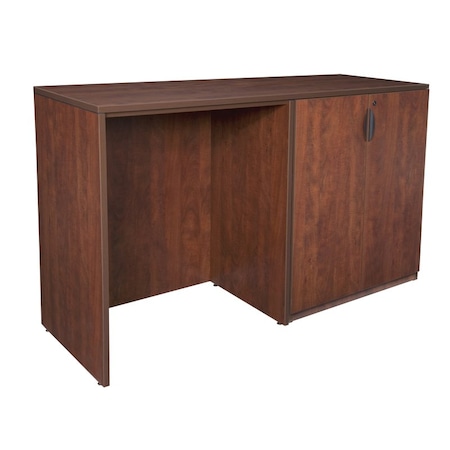 Side Desk Legacy Stand Up SidetoSide Stg CabDesk, 23" D X 42" H, 72" W X Melamine Laminate, Cherry