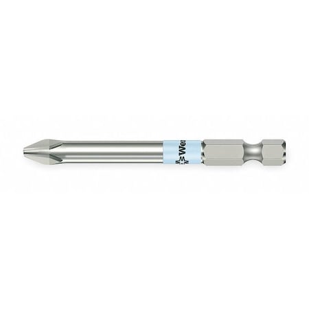 Power Bit,SAE,1/4",Hex,No 3,3-1/2",SS
