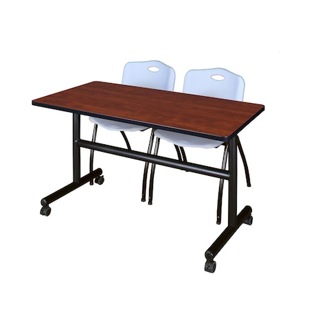 Tables > Nesting Tables > Kobe Flip Top Table & Chair Sets, 48 W, 24 L, 29 H, Cherry