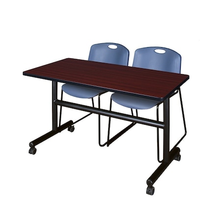 Tables > Nesting Tables > Kobe Flip Top Table & Chair Sets, 48 W, 24 L, 29 H, Mahogany