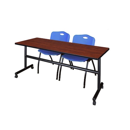 Rectangle Tables > Nesting Tables > Kobe Flip Top Table & Chair Sets, 72 W, 24 L, 29 H, Cherry