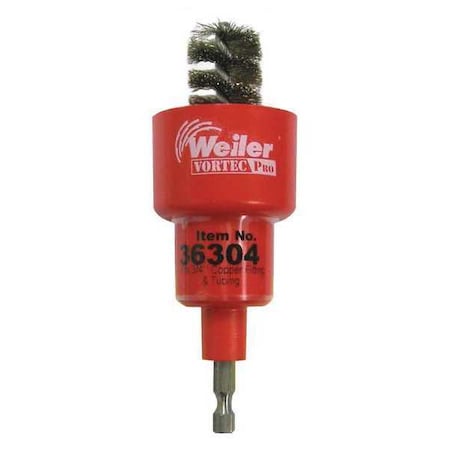 Spiral Wire Brush Tool, Stainless Steel, 3/4"