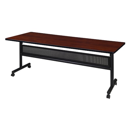 Rectangle FlipTop Table, 72" W, 29" H, Laminate Top, Cherry