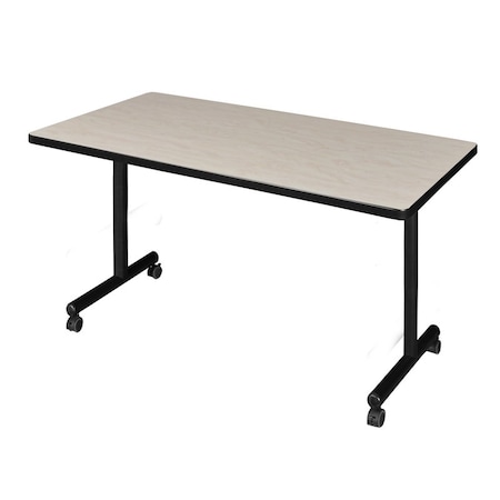 Rectangle Training Table, 48" W, 29" H, Laminate Top, Maple