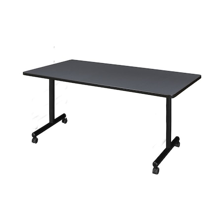 Rectangle Kobe Mobile Trng Table,60"x30",Gray, 60" W, 29" H, Laminate Top, Gray
