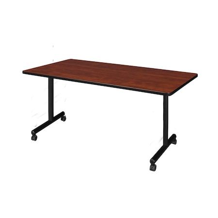 Rectangle Training Table, 66" W, 29" H, Laminate Top, Cherry