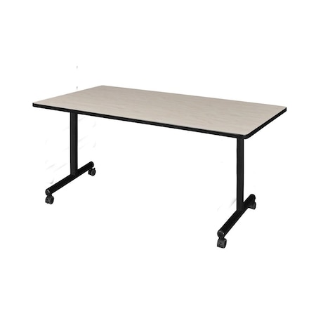 Rectangle Training Table, 66" W, 29" H, Laminate Top, Maple