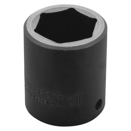 1/2 in Drive Impact Socket Standard Socket, black oxide,1 1/8 in