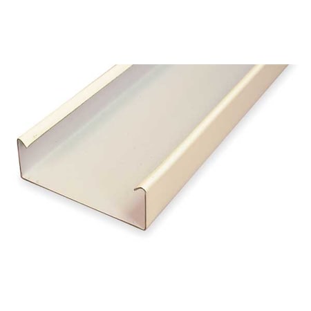 Cover Plate Raceway, 4000 Series, 1 Channel, 4-3/4 in W, 1-3/4 in H, 10 ft L, Ivory