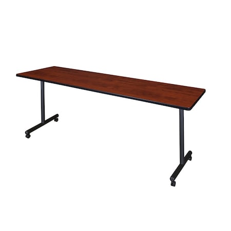 Rectangle Training Table, 84" W, 29" H, Laminate Top, Cherry