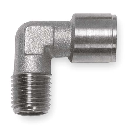 90 Degrees Elbow Nickel Plated Brass Street Elbow, 1/4 in Male NPT X 1/4 in Female NPT