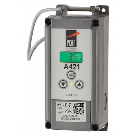 Temperature Control, Close on Rise, Open on Rise, -40 Degrees to 212 Degrees F, SPDT, 24VAC