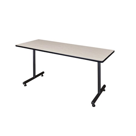 Rectangle Training Table, 66" W, 29" H, Laminate Top, Maple