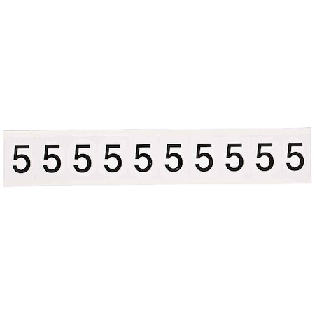 Number Label,1in.H Character,Vinyl,PK10