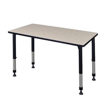 Rectangle Tables > Height Adjustable > Rectangular Classroom Tables, 42 W, 30 L, 23-34 H, Maple
