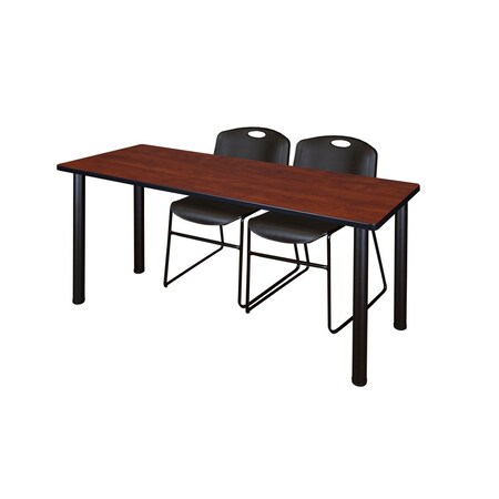 Rectangle Tables > Training Tables > Kee Table & Chair Sets, 60 W, 24 L, 29 H, Cherry