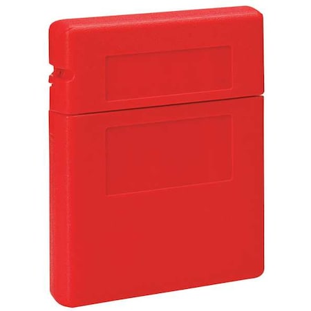 Document Box, 12 1/2 in H x 10 1/4 in W x 2 1/4 in D, Plastic, Includes Mounting Tape & (4) Labels