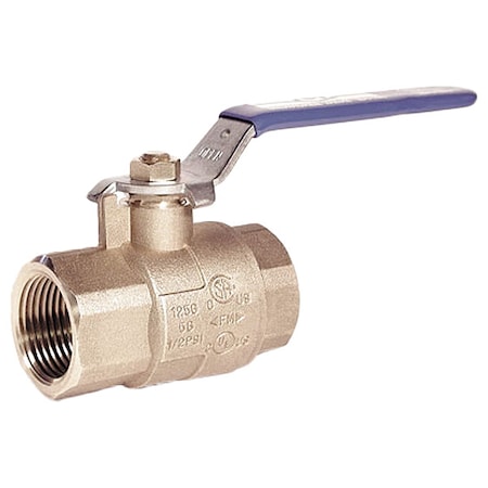 3/8" FNPT Brass Ball Valve Inline