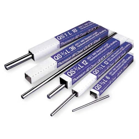 Linear Shaft,1 in D,Stainless Steel