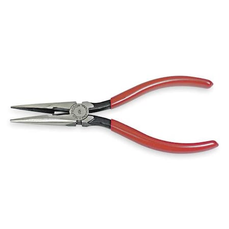 5 9/16 in Proto Needle Nose Plier,Side Cutter Plastisol Grip Handle