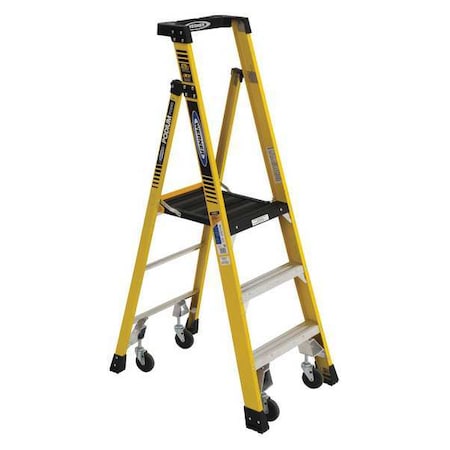6 ft Fiberglass Podium Stepladder, 375 lb Capacity