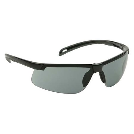 Ever-Lite(R), Safety Glasses, Anti-Fog, Anti-Static & Anti-Scratch, Gray Lens, Black Frame